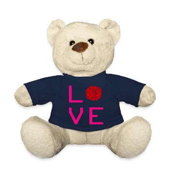 Boardgame Chess Backgammon Game Night - Teddy Bear - french navy - Front