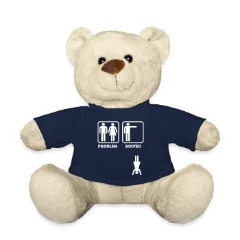 Problem solved | funny sayings, sarcasm - Teddy Bear - french navy - Front