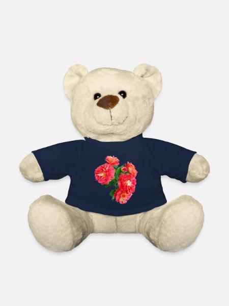 Red rose bush - Teddy Bear - french navy
