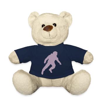 Floating Astronaut Silhouette Weightlessness - Teddy Bear - french navy - Front