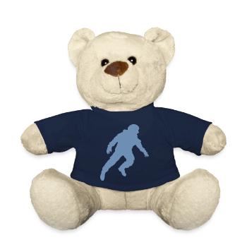 Floating Astronaut Silhouette Weightlessness - Teddy Bear - french navy - Front