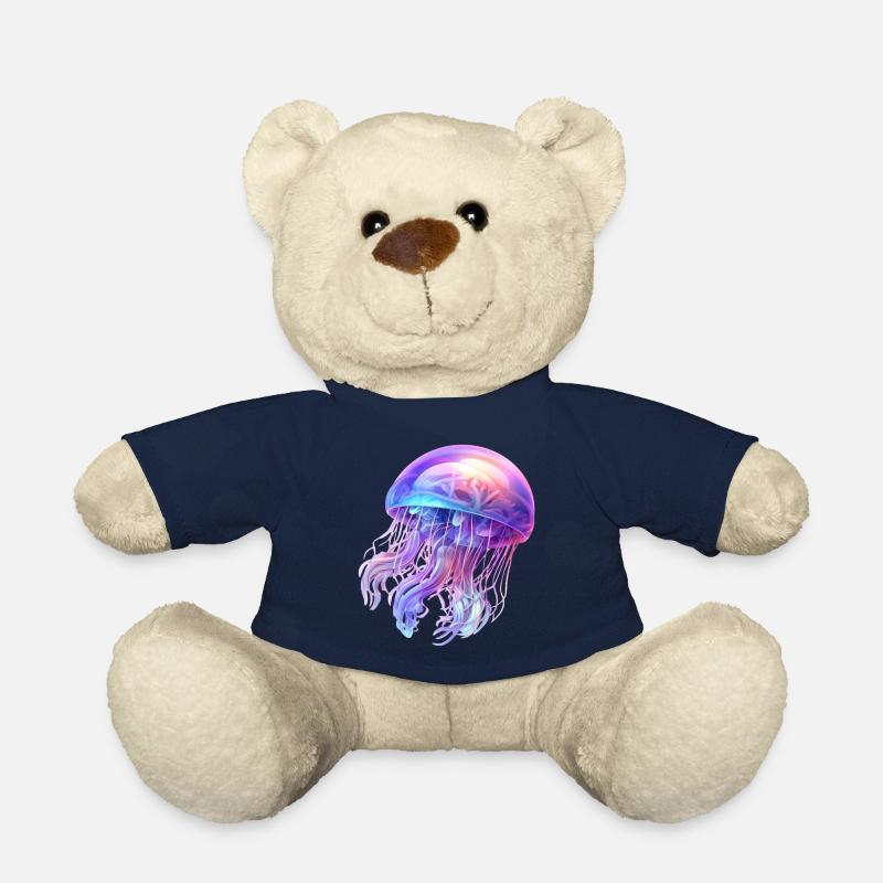 Qualle Farbenfroh & Transparent - Teddy - French Navy