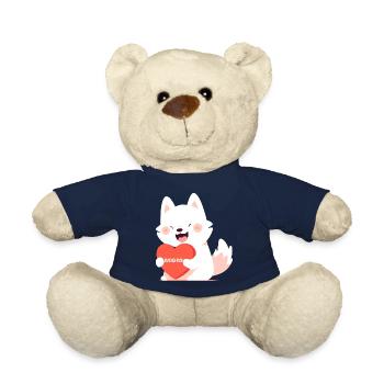 Chien aimant sa mère - Nounours - bleu marine - Devant