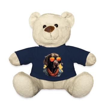 Urban Retriever: Streetwise Labrador Vibes - Teddy Bear - french navy - Front