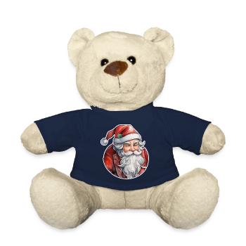Weihnachtsmann - Traditionell und Aquarell - Teddy - French Navy - Vorne