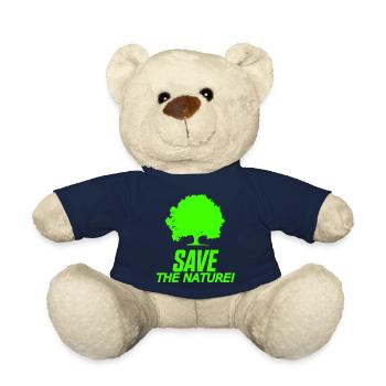 Tree Save the Nature - Teddy Bear - french navy - Front