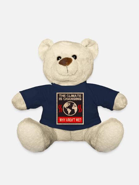 Climate change - Teddy Bear - french navy