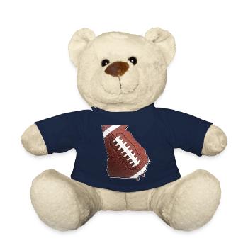 Georgia (USA) | real football | Map - Teddy Bear - french navy - Front