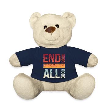 Denglisch Ende Gut Alles Gut Englischlehrer Spruch - Teddy - French Navy - Vorne