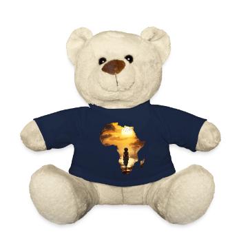 Afrika Landkarte Kontinent Umriss Sonnenuntergang - Teddy - French Navy - Vorne