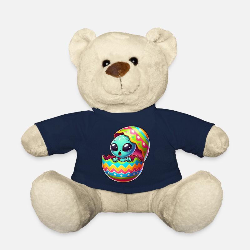 Buntes Alien-Osterei Schlüpf-Design - Teddy - French Navy