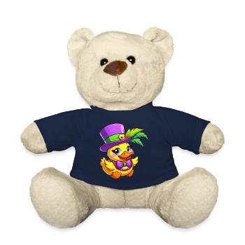Mardi Gras Ente Comic Federschmuck - Teddy - French Navy - Vorne