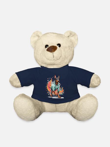 Dobermann Hund Streetwear Joggen Ästhetik - Teddy - French Navy