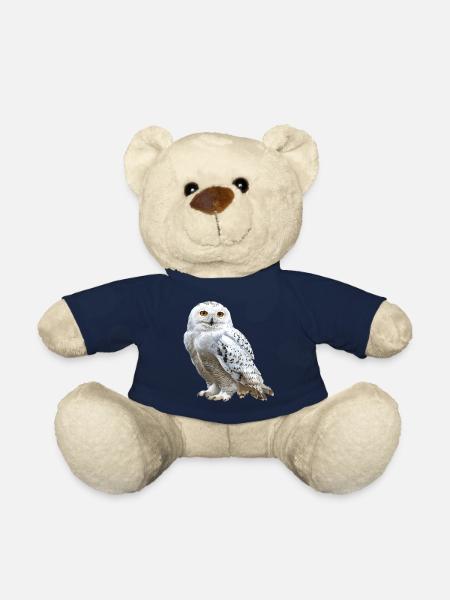 Snowy Owl - Teddy Bear - french navy