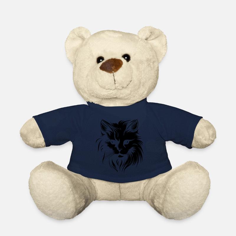 Katze, Katzenmotiv, Katzengesicht - Teddy - French Navy