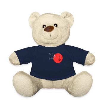 Japanese Character Art - ApriNoeScor - Teddy Bear - french navy - Front