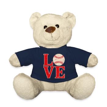 Aimer le baseball - Nounours - bleu marine - Devant