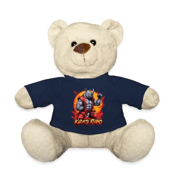 Karate Rhino - Teddy Bear - french navy - Front