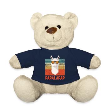 Lustiger Lama Papa Perfektes Vatertag Design - Teddy - French Navy - Vorne
