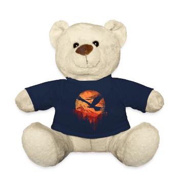 Red Kite Bird of Prey - Teddy Bear - french navy - Front