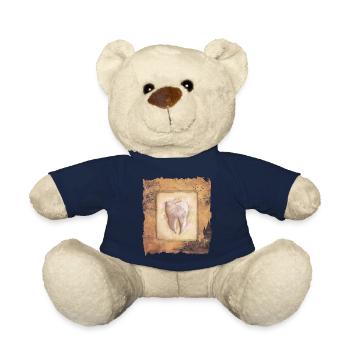 Vintage Art für Zahnarzt & Zahnarzthelferin - Teddy - French Navy - Vorne