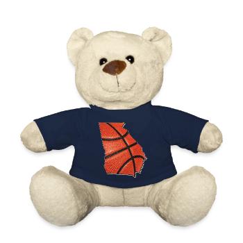 Georgia (USA) | real basketball | Map - Teddy Bear - french navy - Front