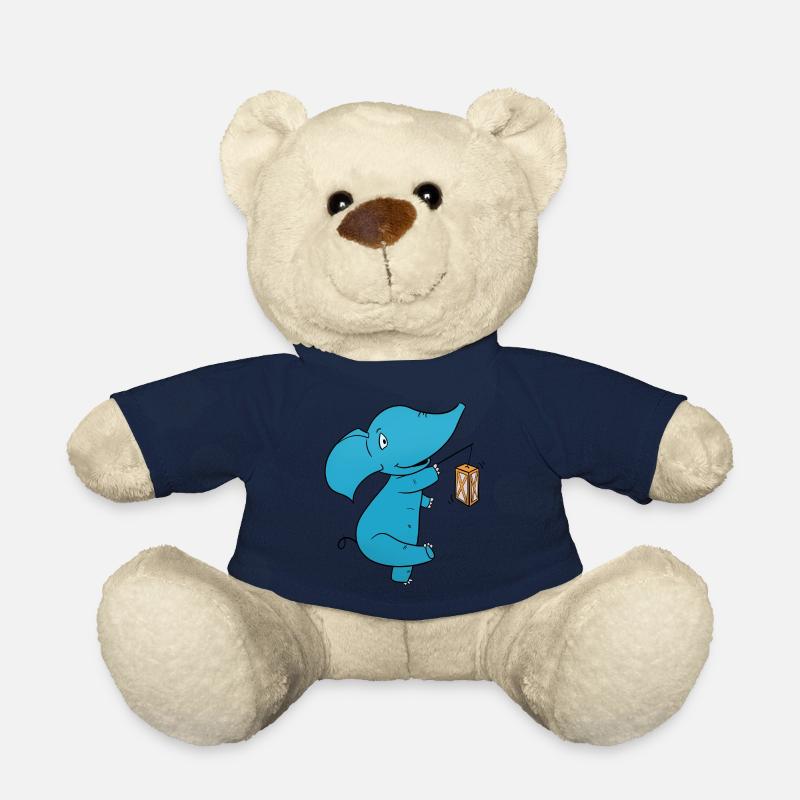 Lanterne éléphant - Nounours - bleu marine