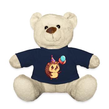 Hérisson Anniversaire Bande Dessinée - Nounours - bleu marine - Devant