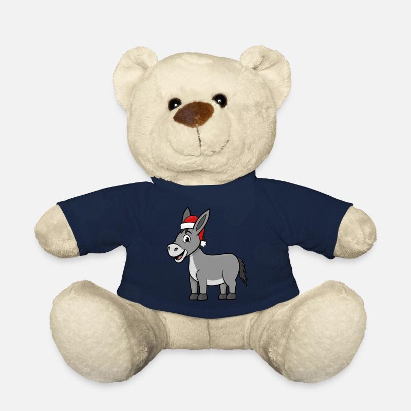 Weihnachtlicher Esel - Teddy - French Navy