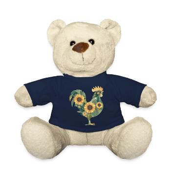 Floraler Hahn - Teddy - French Navy - Vorne