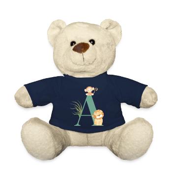 Brief an Green Jungle Animals - Teddy - French Navy - Vorne