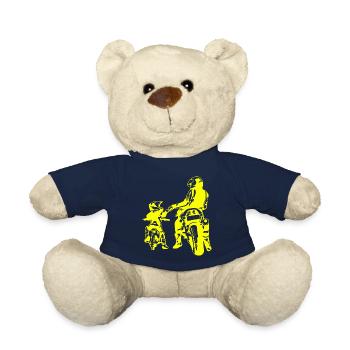 Crâne de hors-la-loi Gangs d’autoroutes Mort de motard - Nounours - bleu marine - Devant