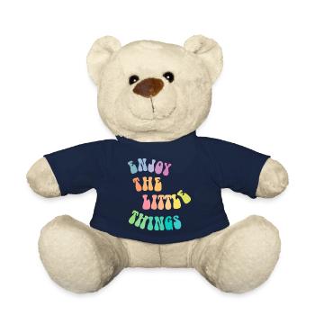 Enjoy the little things - Gift idea - Gift - Teddy Bear - french navy - Front