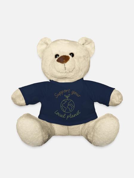 Soutenez votre planète locale – Eco-Style - Nounours - bleu marine