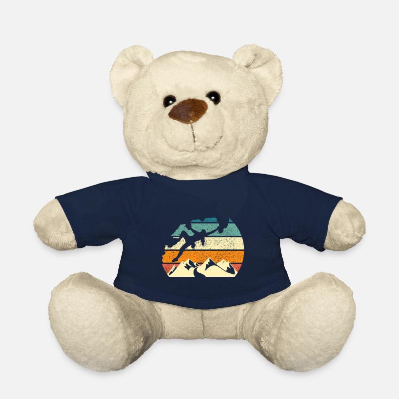 climbing sport climbing climber climb rock climbing - Teddy Bear - french navy
