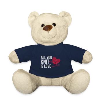 All you knit is love - knitting - Teddy - French Navy - Vorne