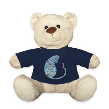 katze mit saxophon e 238 - Nounours - bleu marine - Devant