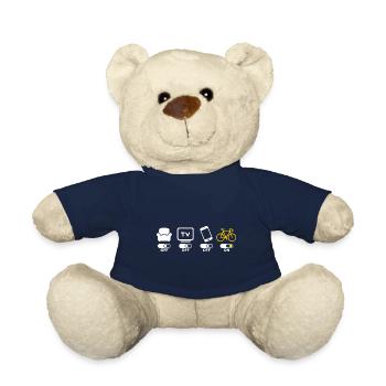 Radfahren Radfahren Radfahren Humor - Teddy - French Navy - Vorne