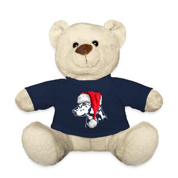 Santa ALPENLÄNDISCHE DACHSBRACKE Chiens de Noël - Nounours - bleu marine - Devant