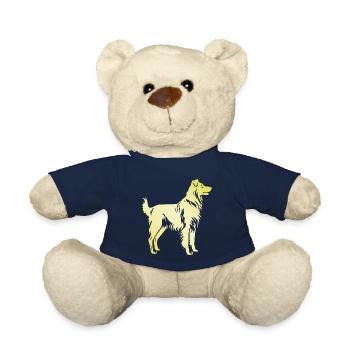 Australian Shepherd Dog Silhouette - Teddy Bear - french navy - Front