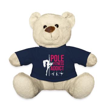 Pole Dance Shirt Pole Fitness Süchtig Geschenk T-Shirt - Teddy - French Navy - Vorne