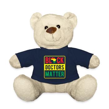 Afro American Clothing Gift Men Women Black - Teddy Bear - french navy - Front