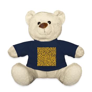 Peau d'animal avec style de couleur africaine - Nounours - bleu marine - Devant