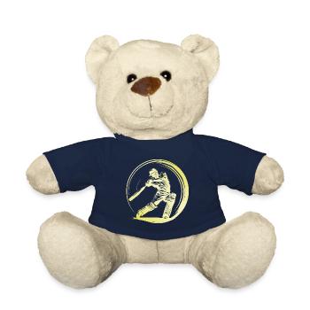 Cricket Man - Teddy Bear - french navy - Front