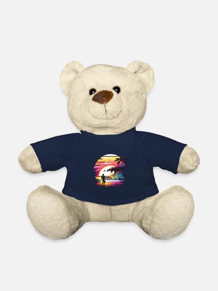 Surfer Surfer Sunset Surfing - Nounours - bleu marine