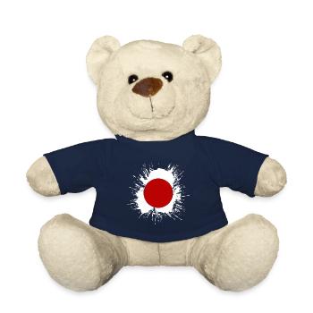 Japan Flagge Used Look Nihon Japanische Fahne - Teddy - French Navy - Vorne