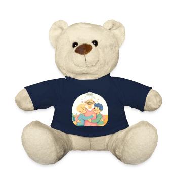 L’étreinte de joie pure de grand-mère - Nounours - bleu marine - Devant