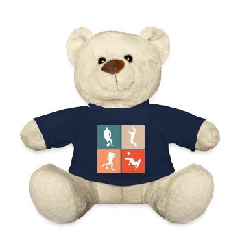 Fußball Fußballer - Teddy - French Navy - Vorne