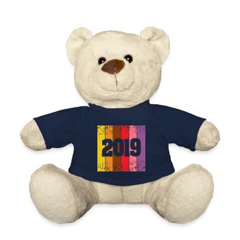 2019 2019 - Teddy Bear - french navy - Front