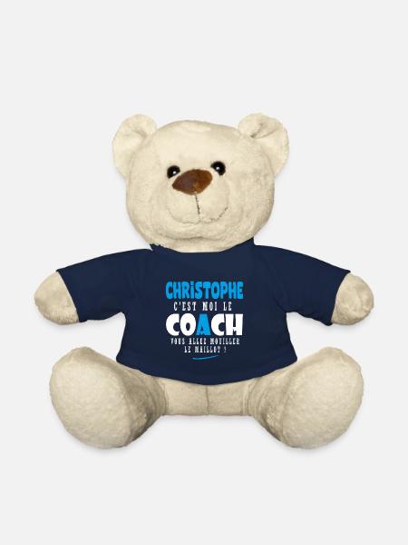 Chrsitophe coach prénom christophe - Nounours - bleu marine